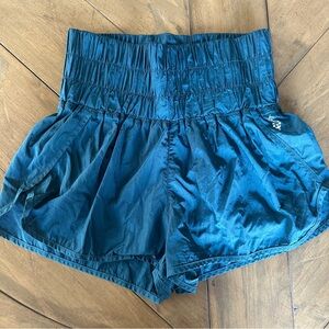 FP Movement Free People High Waist Athletic Shorts Lined Small Blue The Way Home